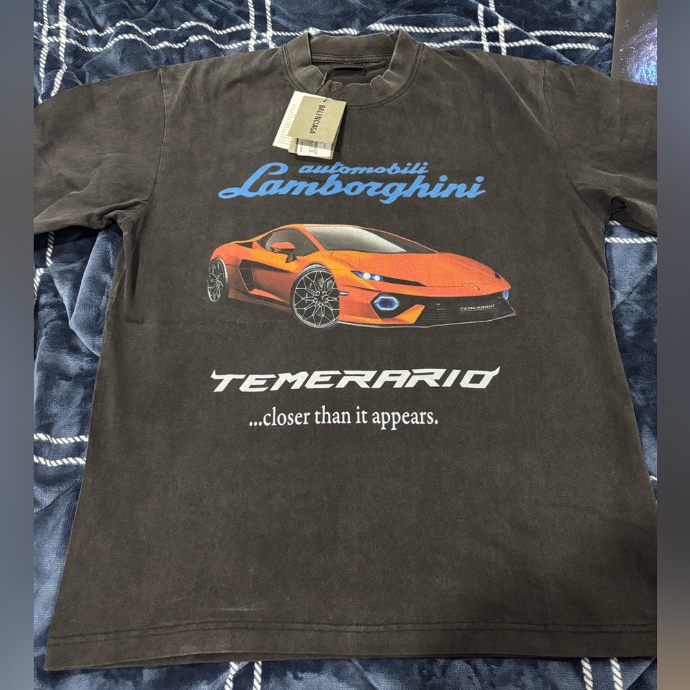 BNWT men’s Balenciaga Automobili Lamborghini oversized tshirt